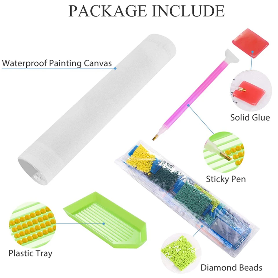 

5D DIY Full Round Drill Diamond Painting Cartoon Girl Mosaic Kit Rhinestone Drawing Picture Home Decoration Art Craft
