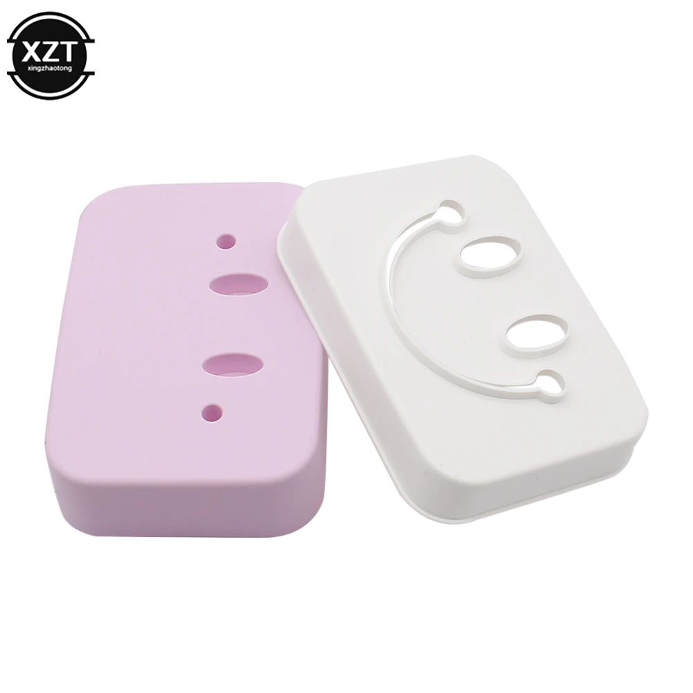 Двухслойная дренаж для мыла Smiley Face Коробка ванной комнаты держатель | Дом и сад