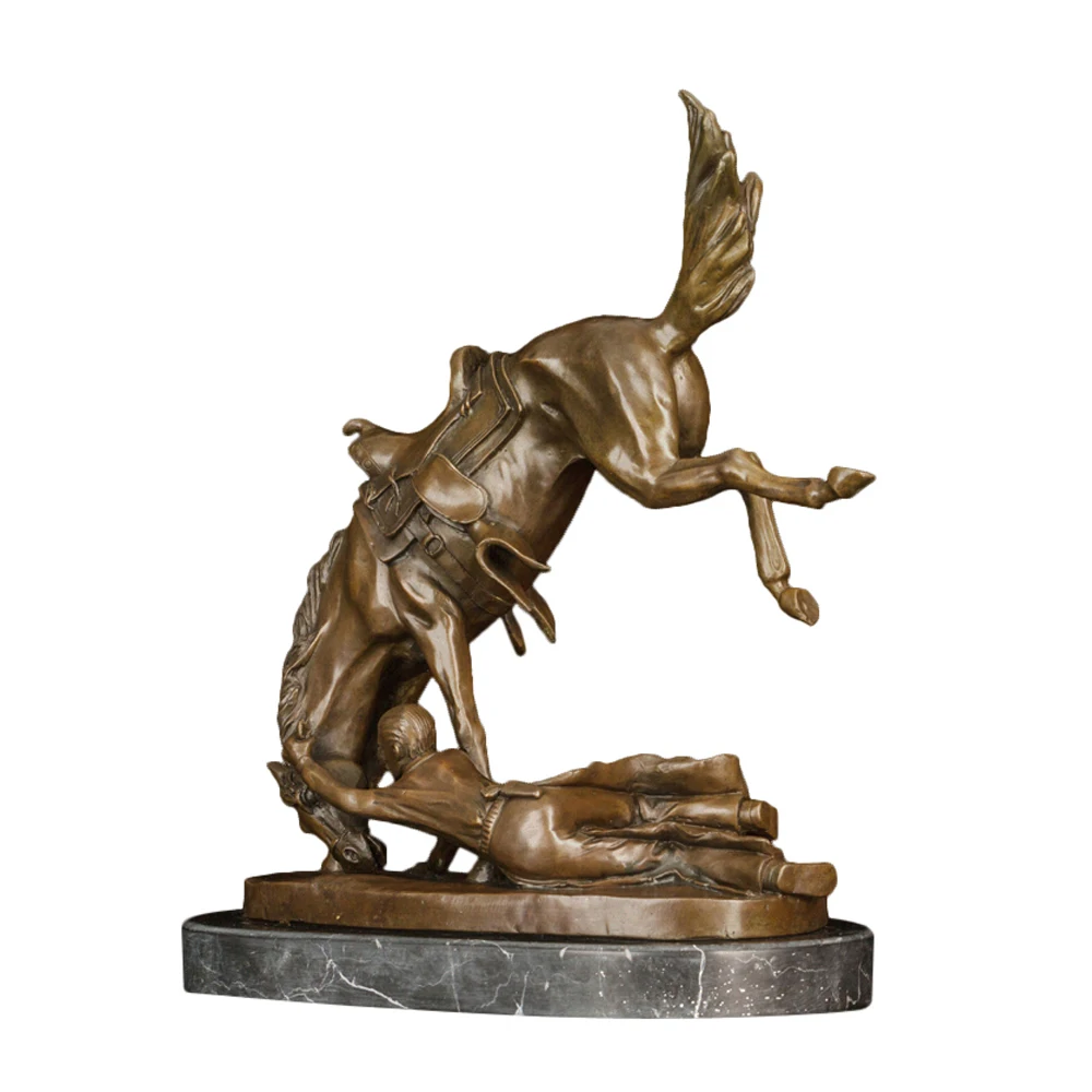 DS-150 бронза-злой из мультфильма Дружба-это чудо с принтом-Статуя-Frederic-Remington