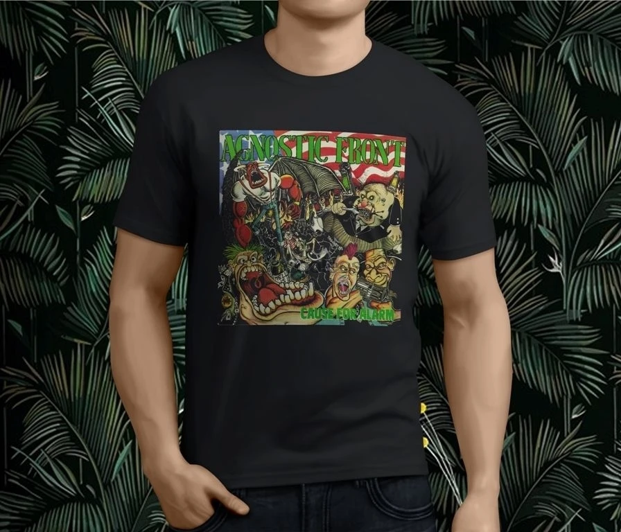 Футболка Nyhc с агностическим рисунком тенниска из хлопка простым графическим