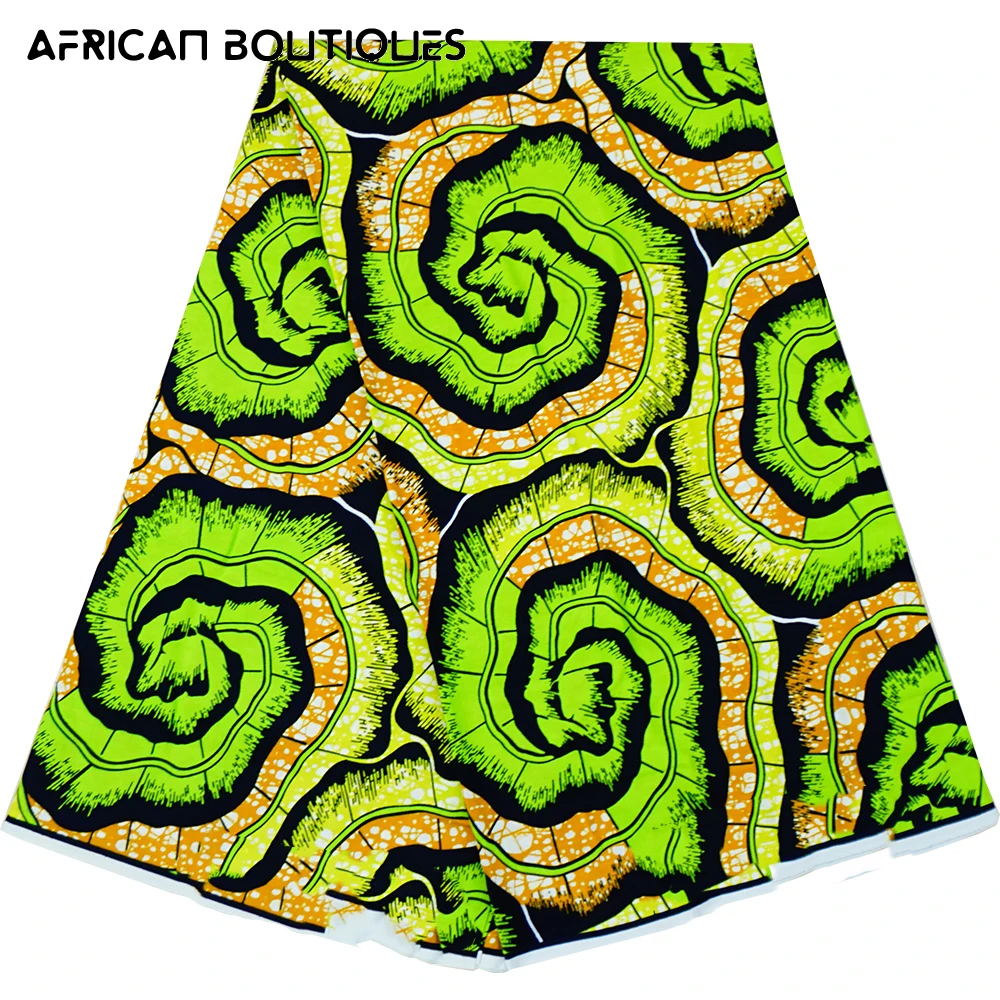 

Новый Африканский батик, ткань Анкары, 100% хлопок, женское платье в стиле ретро