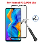 Закаленное стекло 9H с полным покрытием для Huawei P30 P 30 Lite, Защитное стекло для Huawei P30lite, P30 Light, Huawey Hauwei P30, стекло