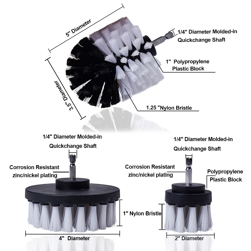 Набор щеток для дрели щетка чистки автомобильных покрышек кожаных стекла 2/3 5/4/5