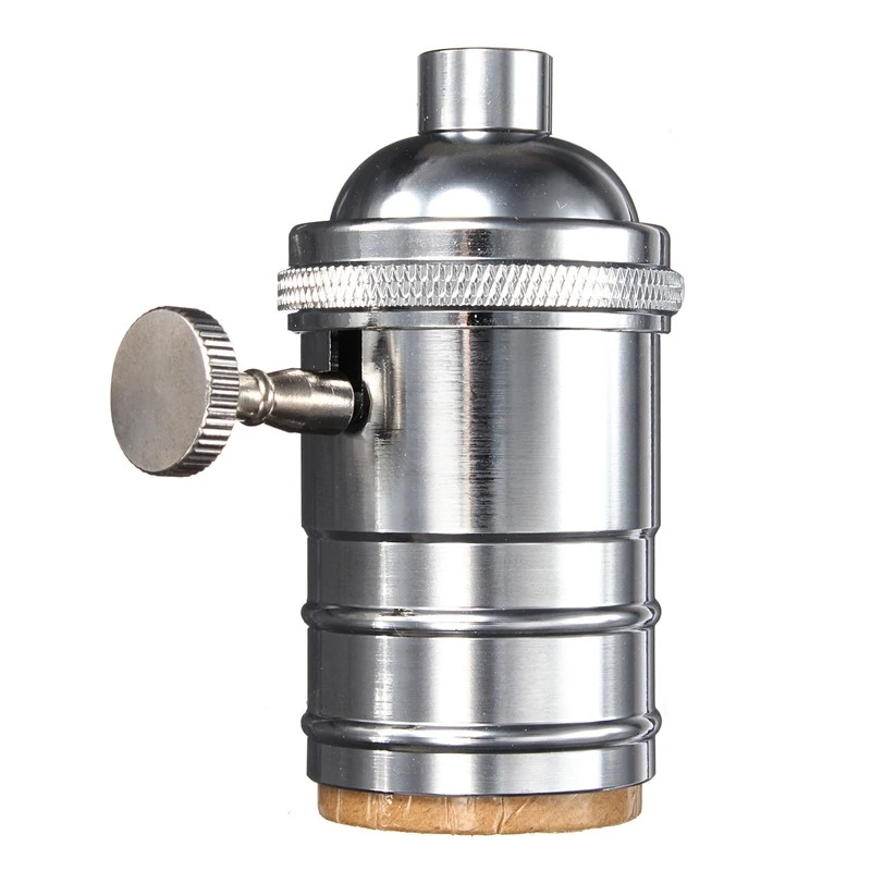 Edison Lamp Socket Vintage E26/E27 Screw Bulb Base Brass Holder Industrial Retro Pendant Fittings Lustre Lampholder Fixture | Лампы и