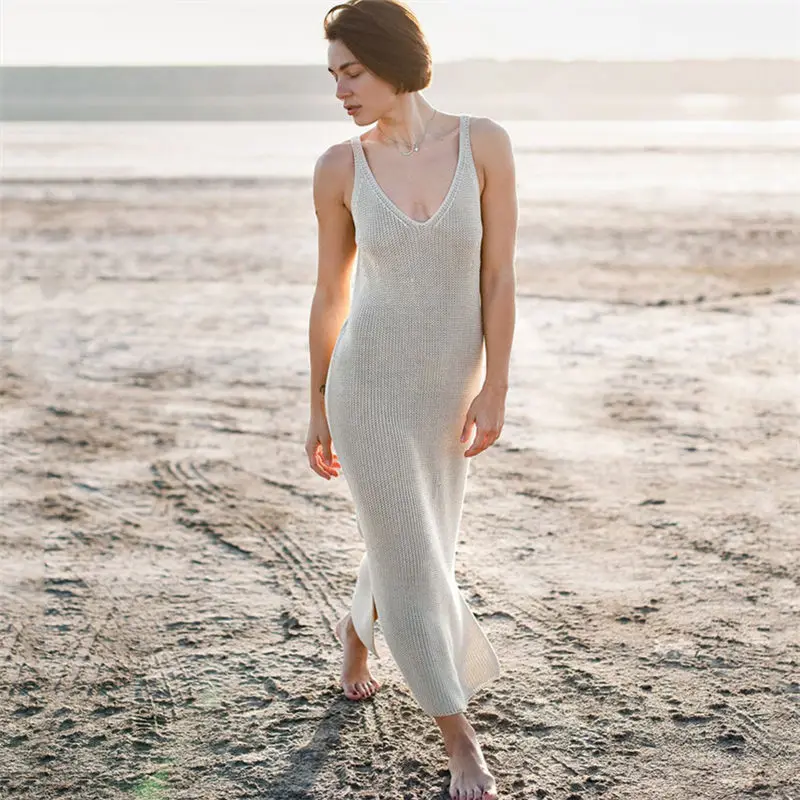 Вязанная крючком Туника пляжное платье накидки Летняя женская пляжная одежда