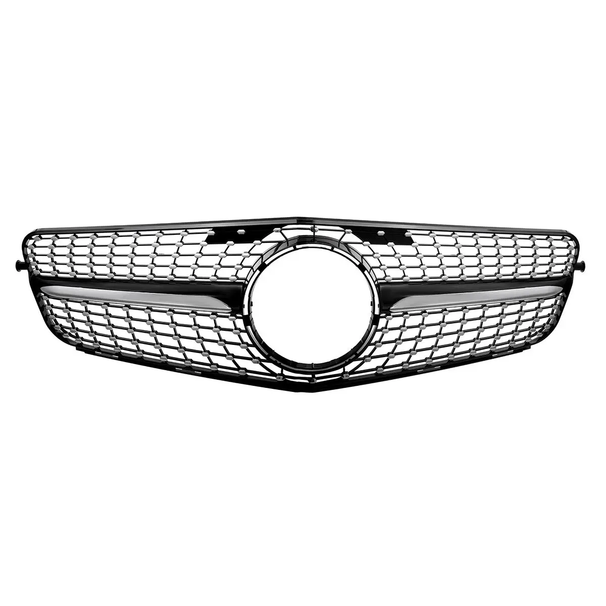 

Автомобильный передний бампер C300 W204 в алмазном стиле, решетка, решетка, гоночный гриль для Mercedes Benz C-Class W204 C180 C200 C300 2008-2014
