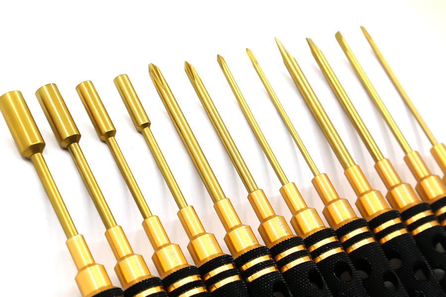 16 шт. полый шестигранный отвертка с титановым покрытием 1 5/2/2 5/3 мм гаечный ключ