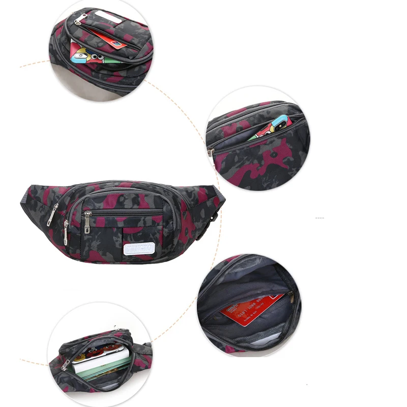 Камуфляжные бананки YoReAi забавные сумки для альпинизма мужские на молнии уличная