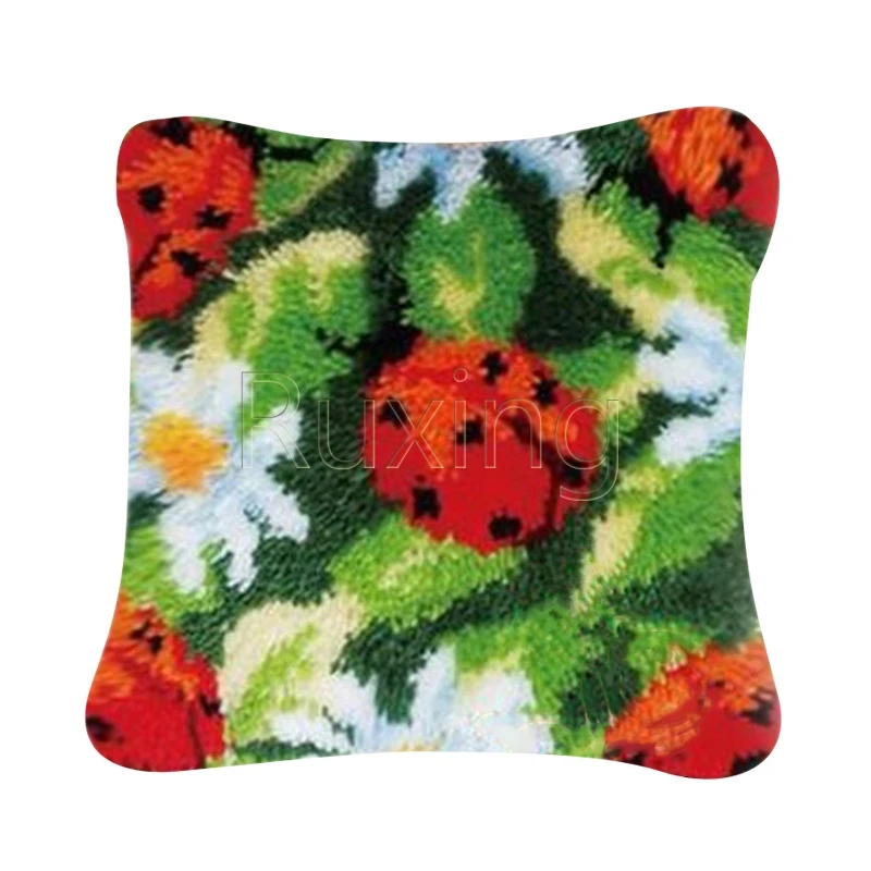 

Крюк с защелкой подушка из пряжи для подушки Чехол с изображением цветка Подушка Чехол Подушка для дивана с напечатаным холстом дома декора...