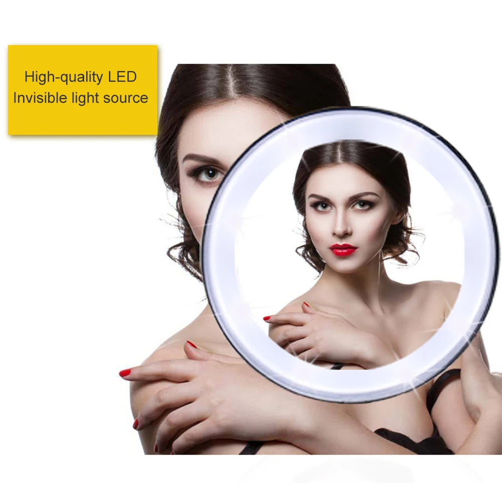 

1X/5X Magnifying Double Sided LED Light Makeup Mirror Compact Folding Vanity Travel Cosmetic Illuminated Portable Mirror