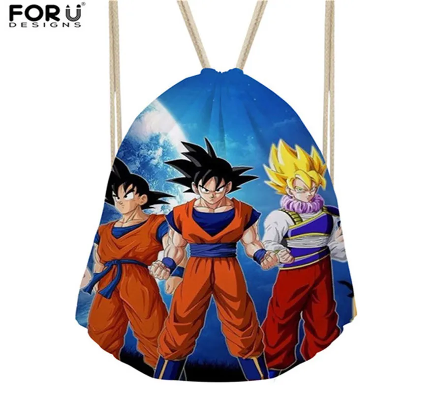 FORUDESIGNS/аниме Dragon Ball Z спортивные сумки для тренажерного зала женские на шнурке