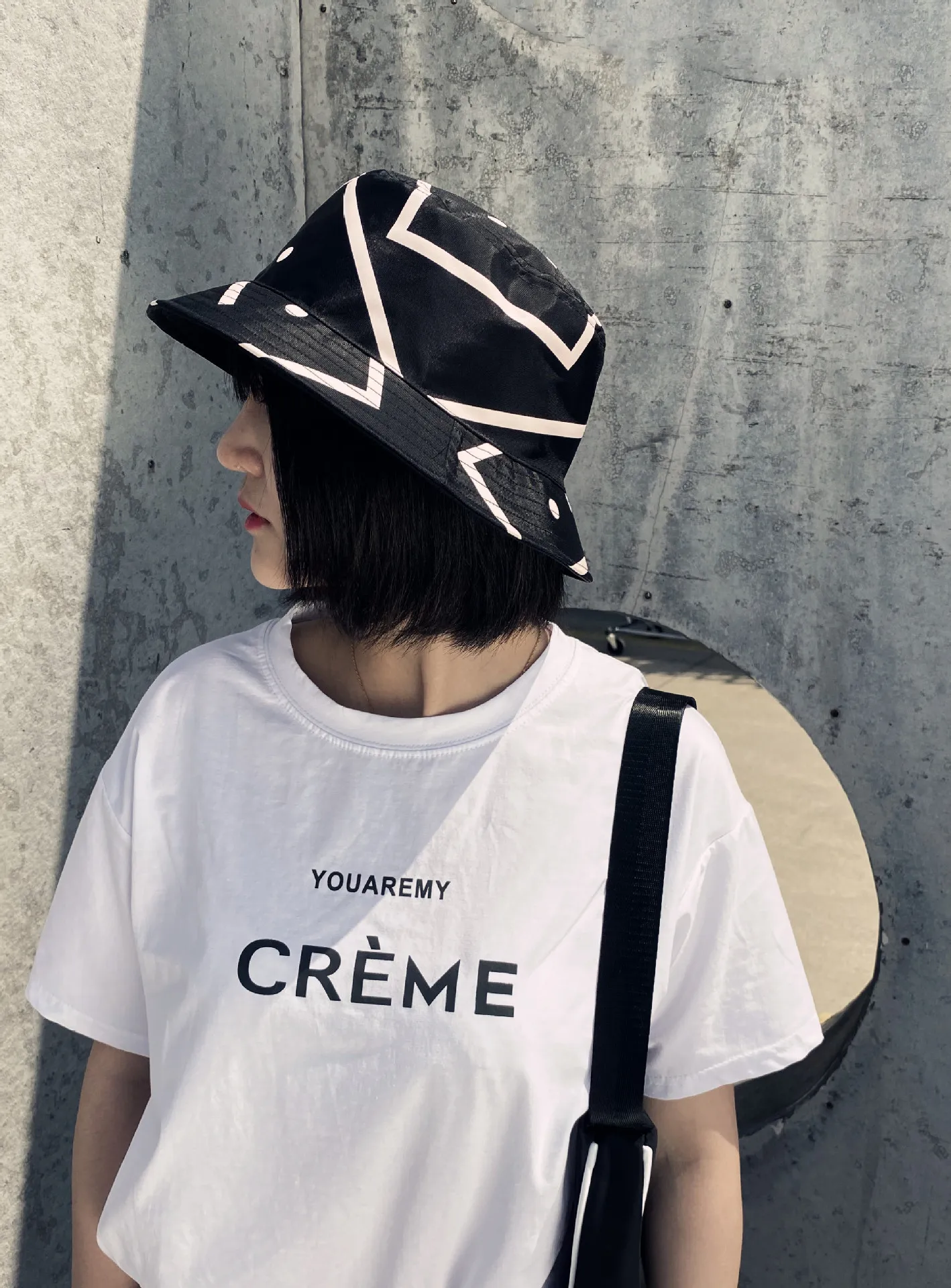 2021 New Ac smiling face fisherman's hat for travel in spring and summer sunscreen hat beach sun hat fashion trend sunshade hat