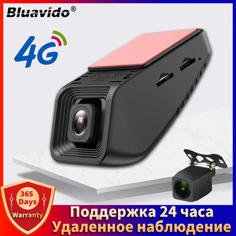 Bluavido 4G WiFi Car DVR GPS Logger Hidden FHD1080P Dash Cam Support Remote Live Monitor Dual Lens Auto Video Camera Recording | Автомобили