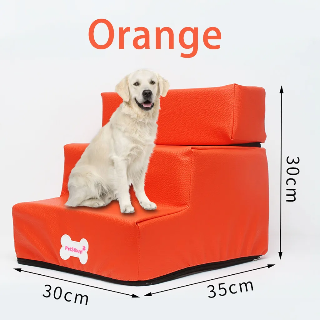 Кожаный нескользящий чехол для домашних питомцев с лестницей и маленьких собак