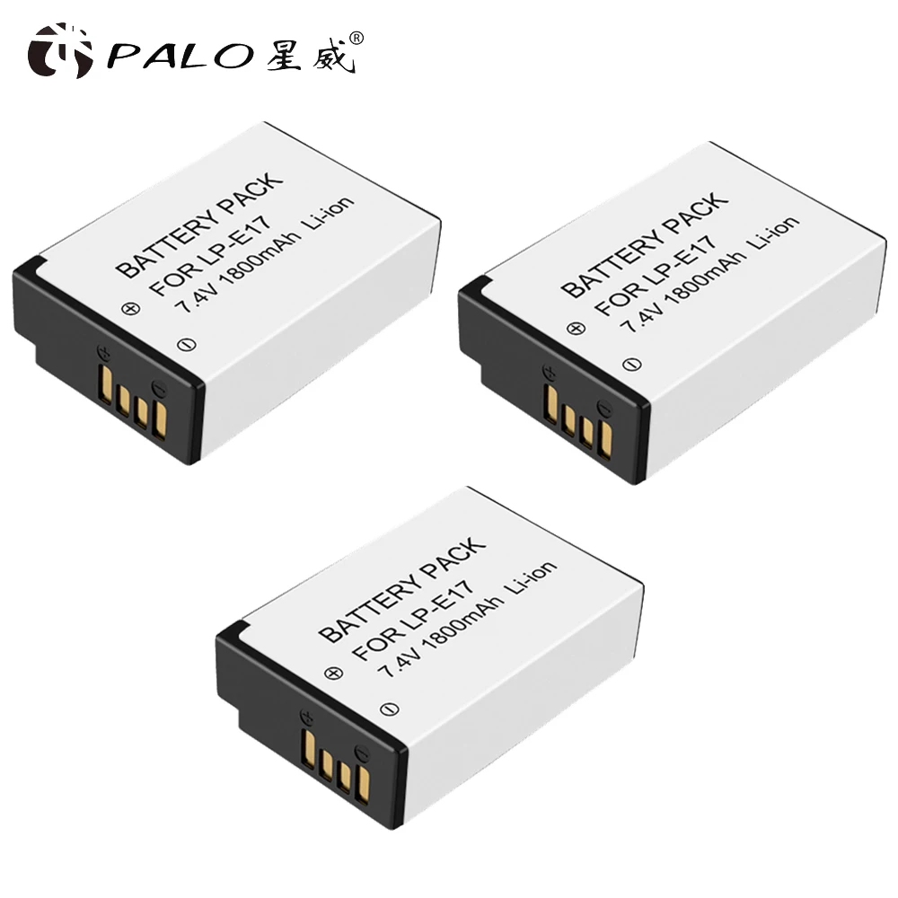 3pcs battery 1-4 года шт. LP-E17 LPE17 LP E17 Батарея+ ЖК-дисплей Дисплей для быстрой зарядки с usb-портом, Зарядное устройство для цифровой однообъективной зеркальной камеры Canon EOS 200D M3 M6 750D 760D T6i T6s 800D 8000D поцелуй X8i - Цвет: 3pcs battery