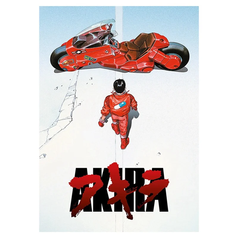 Akira классический японский аниме фильм Искусство шелковая Живопись на холсте