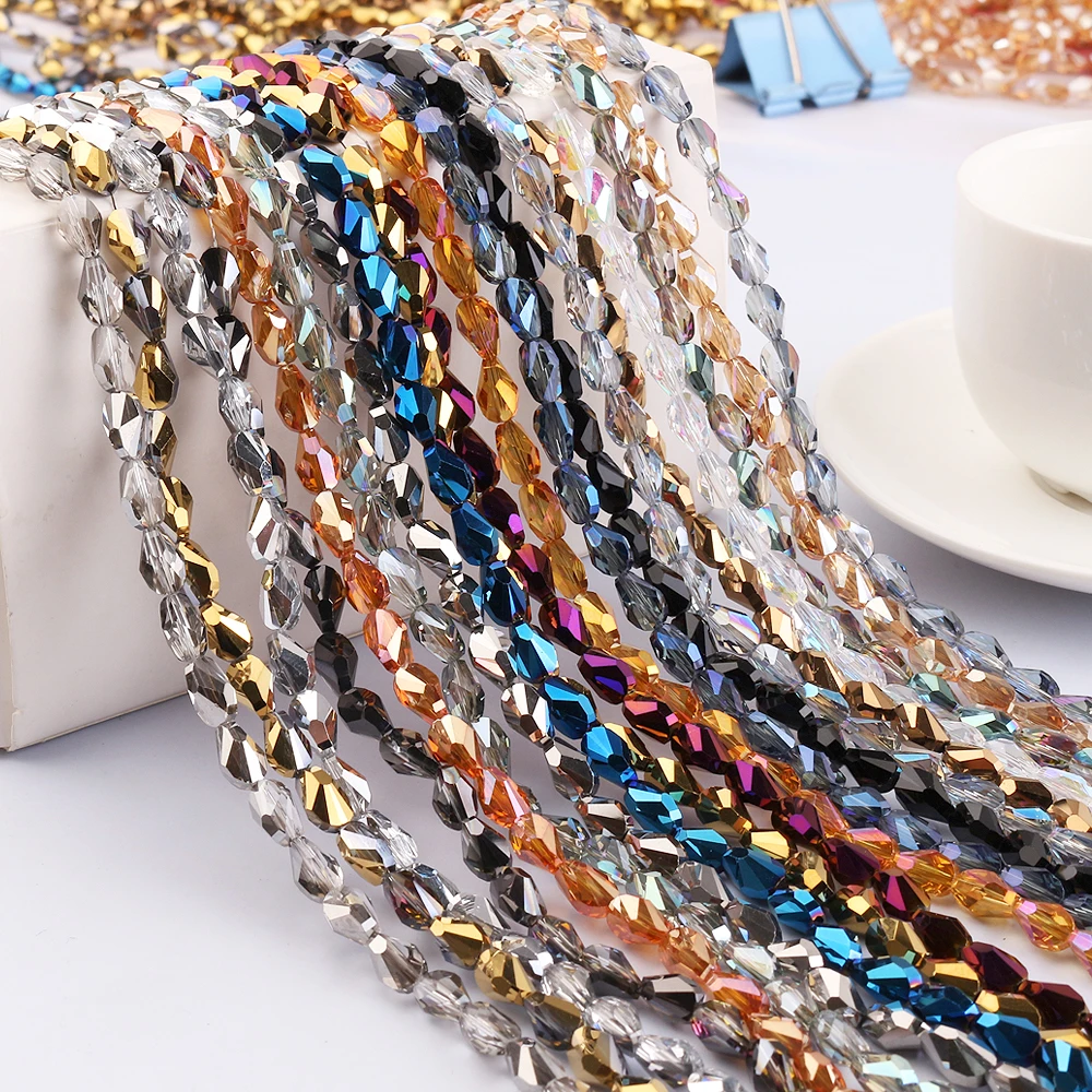 Ювелирного дизайна домашних животных 4/6/8 мм в виде граненых стеклянных Стекло