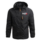 Мужская Весенняя удобная куртка на молнии с принтом Mass Effect N7, Мужская футболка для фитнеса на заказ, ветрозащитная стильная удобная куртка, 2021