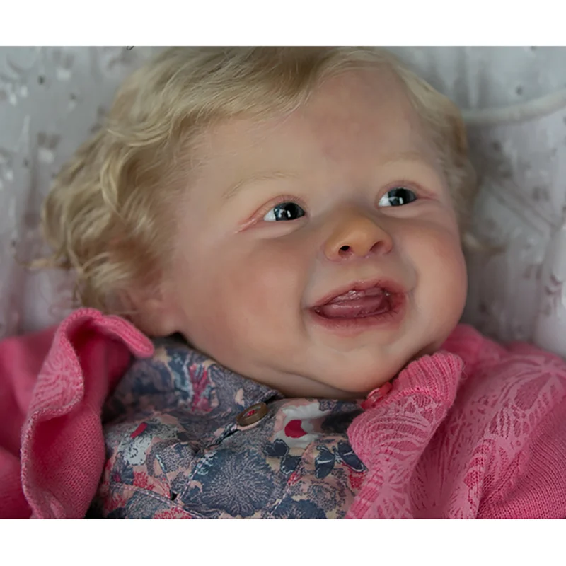 

Кукла реборн, мягкая виниловая кукла с телом и глазами, комплект «сделай сам», 20 дюймов, Харпер