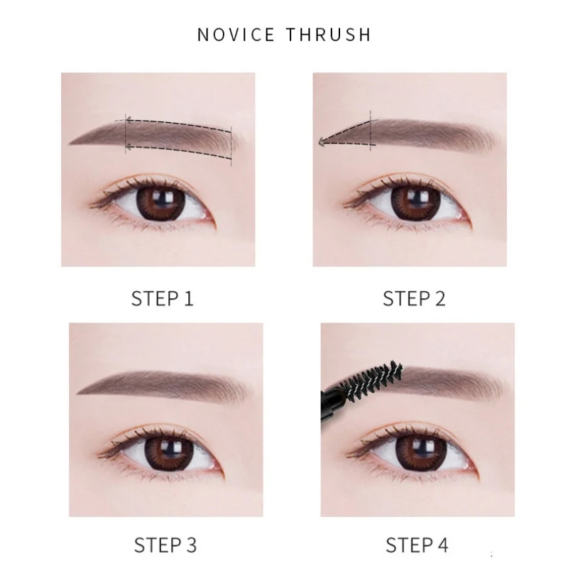 Двухсторонний карандаш для бровей долговечный водонепроницаемый