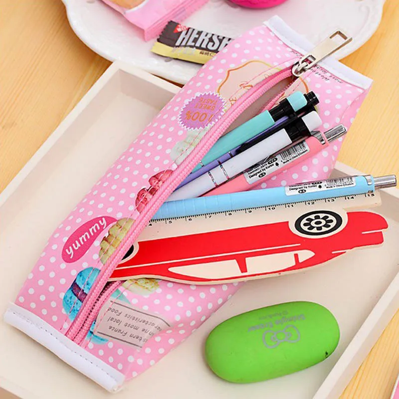 Новинка Модный чехол для карандашей с печеньем снеками креативными студентами