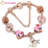 new foreign trade supply rose gold mom charm women bracelet diy jewelry boutique brand ladies bracelet gift direct sales