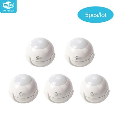WIFI-PIR-5PCS NEO Coolcam Wifi датчик движения детектор сигнализации встроенный аккумулятор для автоматизации умного дома поддержка IFTTT - Цвет: WIFI-PIR-5PCS