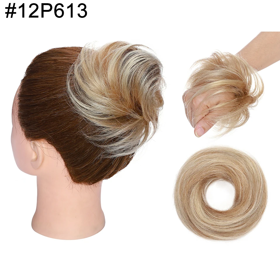 cabelo humano, S-noilite, 2 tipo, Chignon Donut