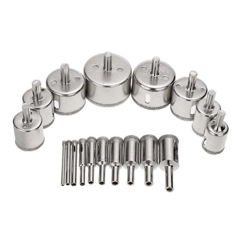 18 шт. набор сверл из быстрорежущего стекла плитка стеклянный камень керамическая