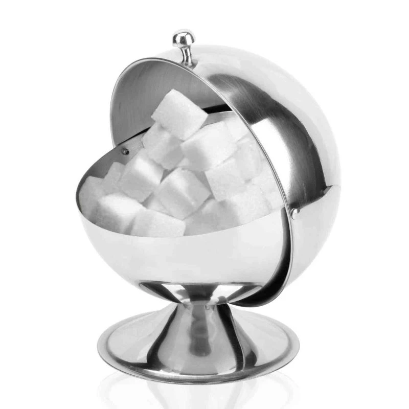 

Kitchen Spherical Sugar Cans Kitchen With Lid Container Seasoning Box Herb Spices Storage Condiment Jar Cooking Sugar Bowl