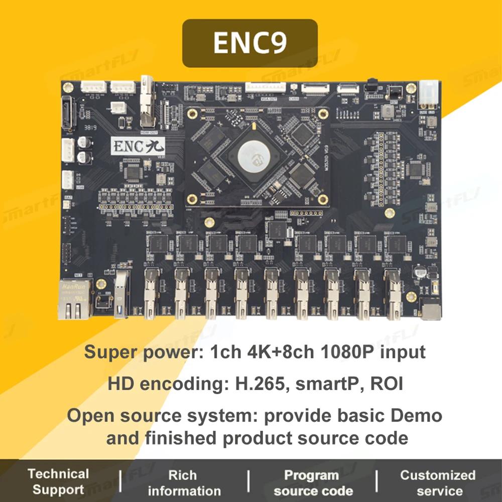 Verkaufen Link Pi ENC9 Evaluation Board Hisilicon Hi3531DV100 HDMI /Encoder Decoder HD Dual-core-android-smartp AVBR/RTMP/ONVIF/HLS/ Live Broadcast YouTube