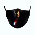 Пылезащитная маска для лица с 3D-принтом Железного человека, для косплея на Рождество, Хэллоуин, для детей и взрослых, уличные виды спорта, смываемая маска