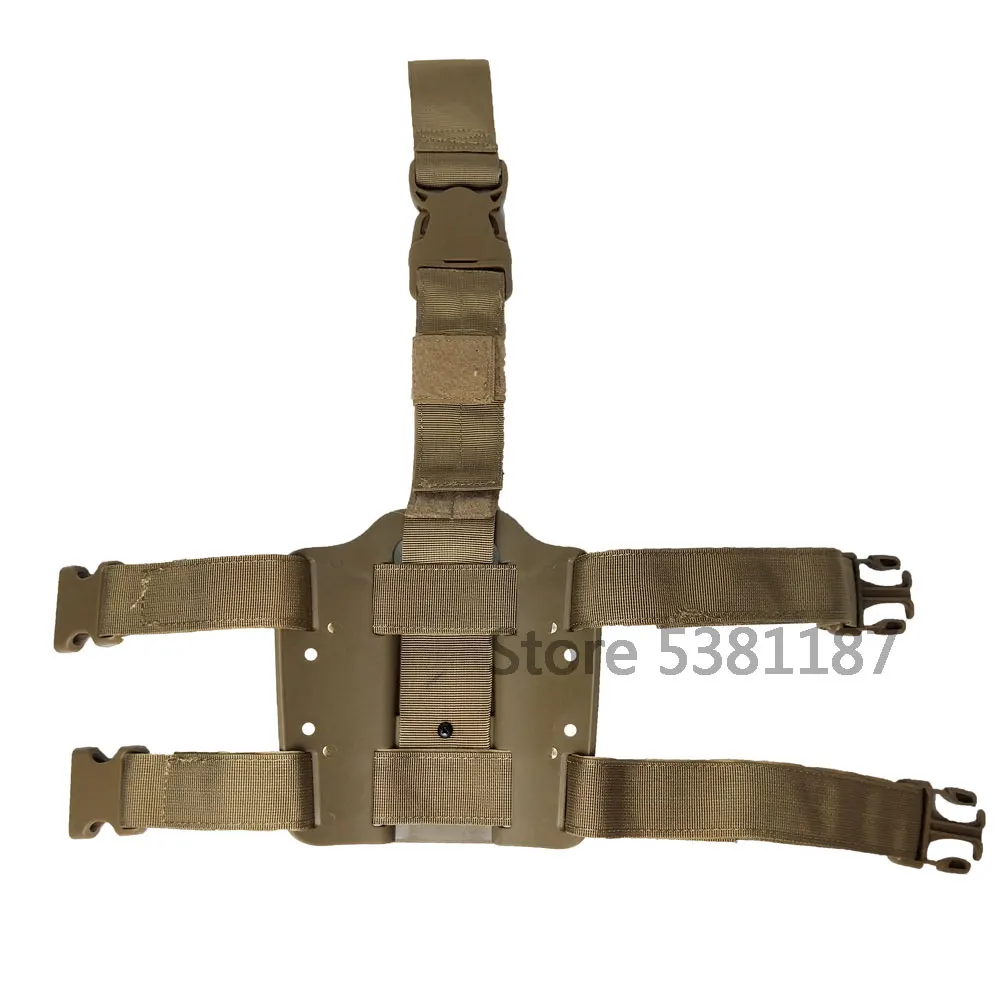 

Tactical Hunting Thigh Drop Leg Gun Holster Adapter Platform Leg Holster Paddle Safariland Colt1911/GL17 M9 USP SigP226