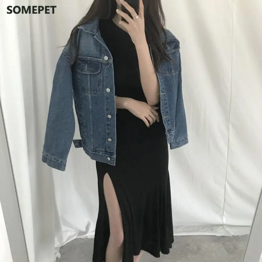 

Casual High Elastic Plus Size O Neck Modal Cotton Black Side Split Mermaid Dress Women Short Sleeve Grey Wild Vestido