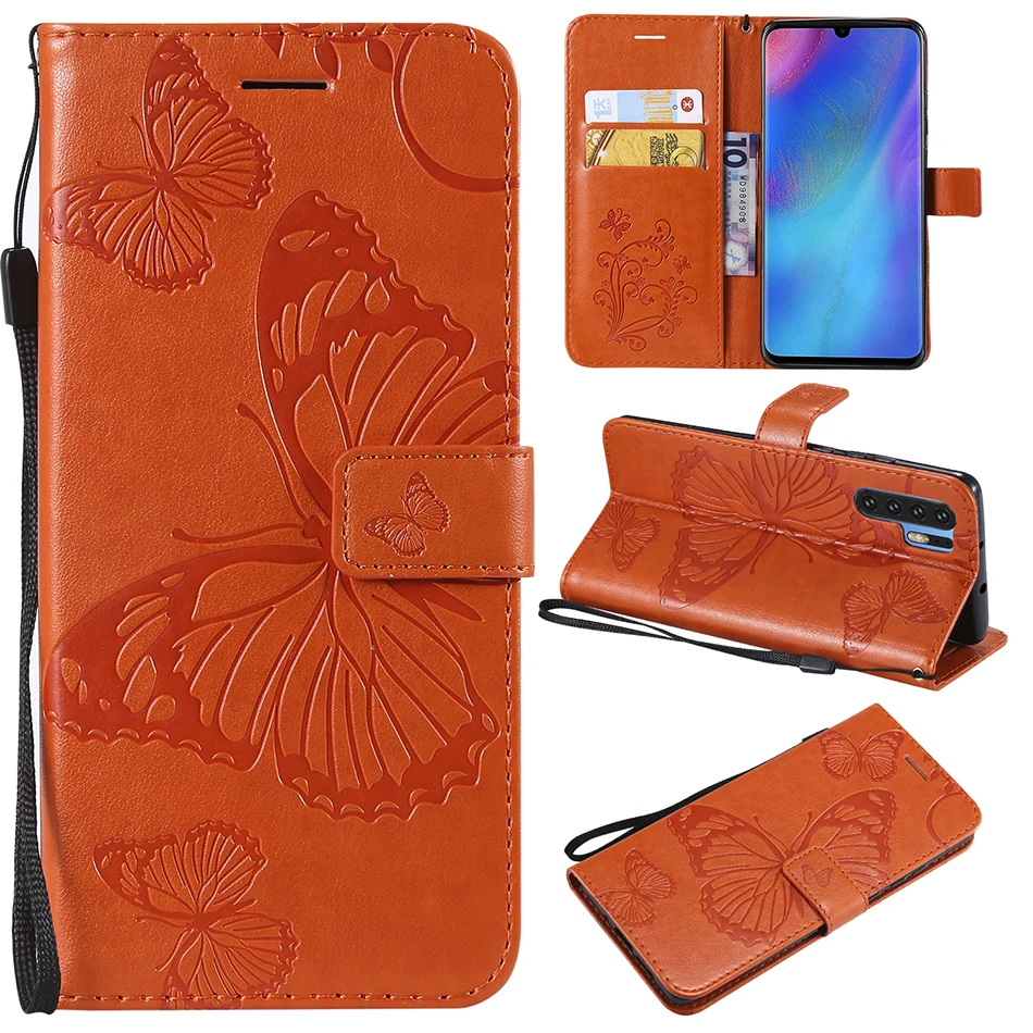 Кожаный чехол-бумажник с откидной крышкой для Huawei P30 Pro P20 Lite P10 P9 mini P8 задняя крышка