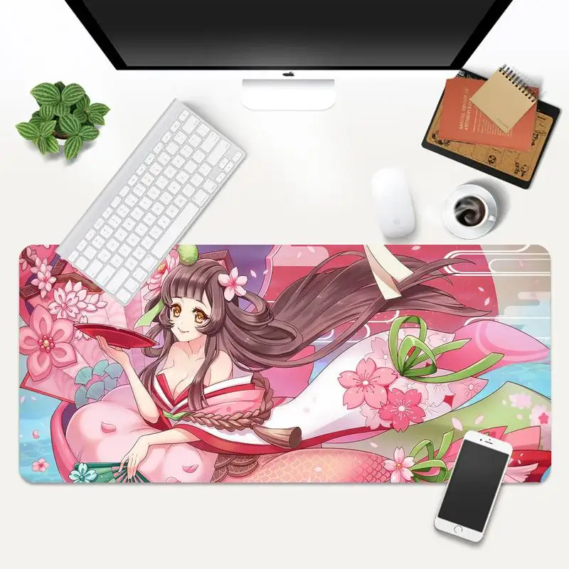 

Onmyouji gamer play mats Mousepad Animation XL Large Gamer Keyboard PC Desk Mat Takuo Tablet Mousepads