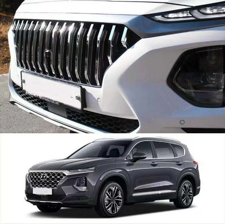 Стиль подходит для hyundai Santa fe sport Передняя сетка передняя решетка вентиляционное отверстие