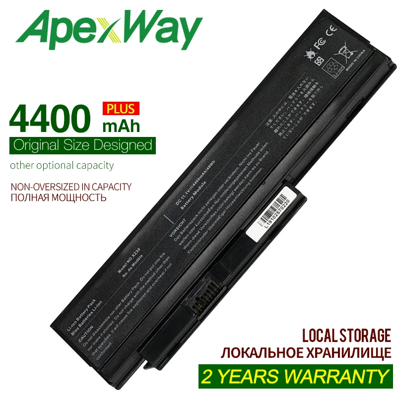 

ApexWay 4400mAh 10.8V 45N1025 Laptop Battery For Lenovo Thinkpad X230 X230i X230S 45N1024 45N1028 45N1029 45N1020 45N1021