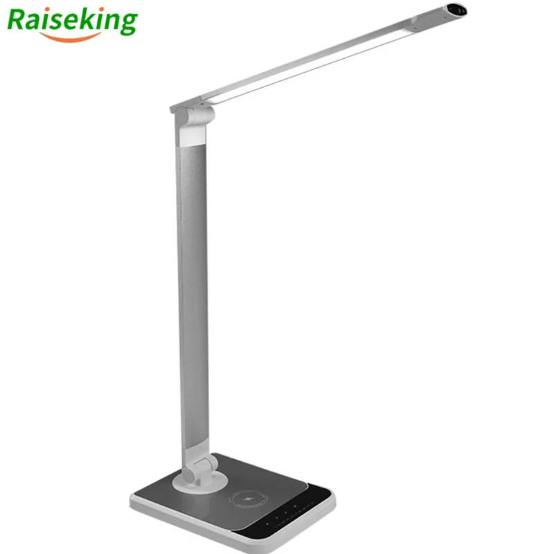 

Hand Sweep Sensor Qi Wireless Charging Table Lamp Led Desk Light With Wireless Charger & Cct Brightness Adjustable Auto Timer