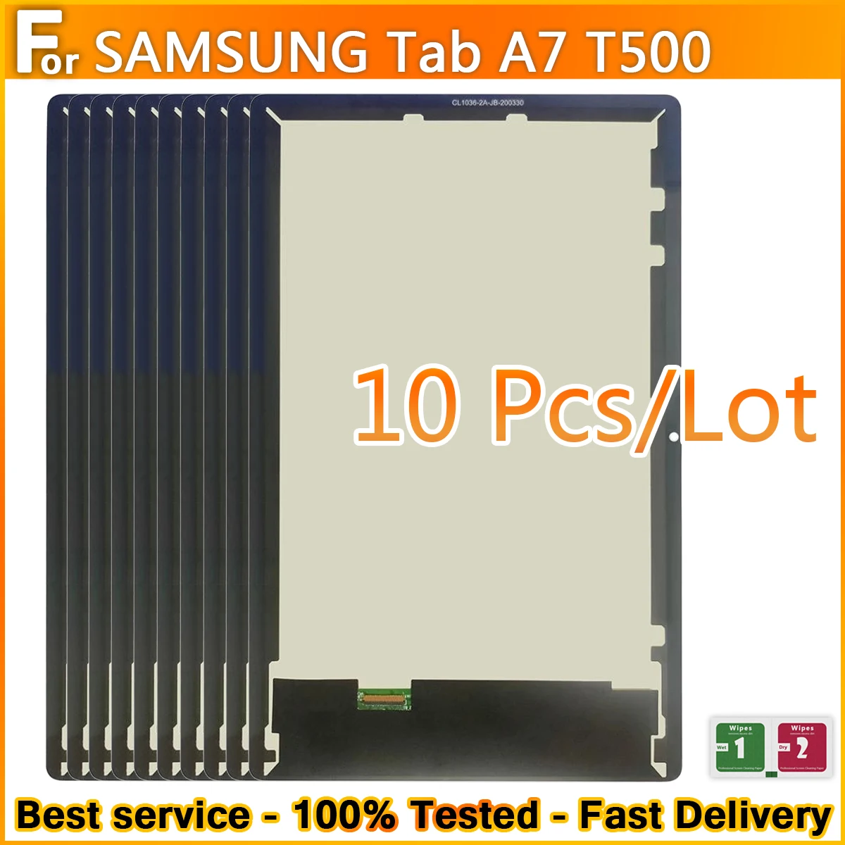 Оригинальный ЖК дисплей 10 шт./лот для Samsung Galaxy Tab A7 4 дюйма зеркальный T505 T500 сменный