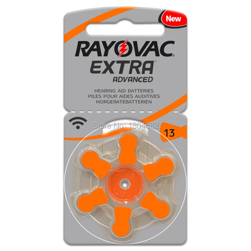 60 x цинк воздуха Rayovac Экстра высокая производительность слуховой аппарат батарея