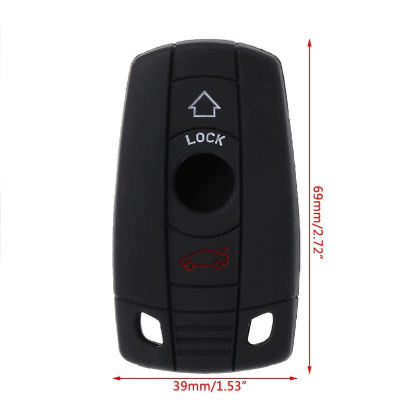 

Silicone Car Remote Key Shell Fob Cover Case for bmw X1 X5 3 5 Series E90 E91 E92 E60