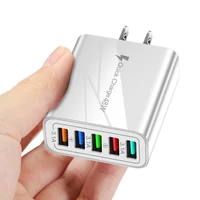 usb charger 5 ports 48w universal wall mobile phone quick chargers adapter for home travel for iphone huawei samsung plug