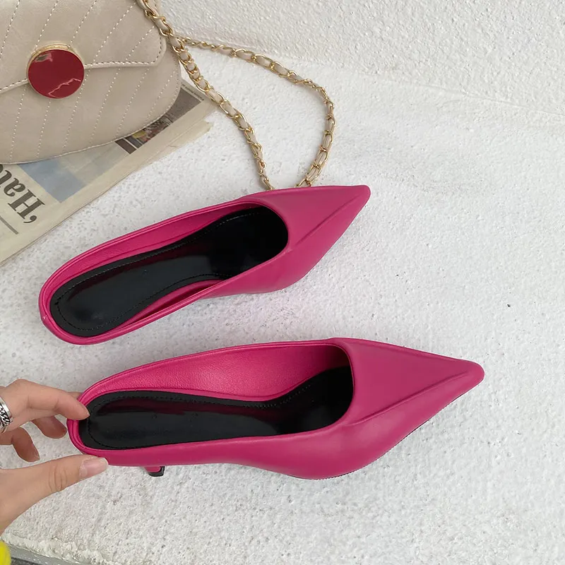 Boussac/пикантные женские туфли без задника на каблуке рюмочка туфли-лодочки с