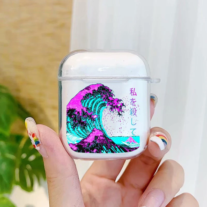 Чехол The Great Wave off Kanagawa для задней панели мягкий чехол Airpods беспроводная версия