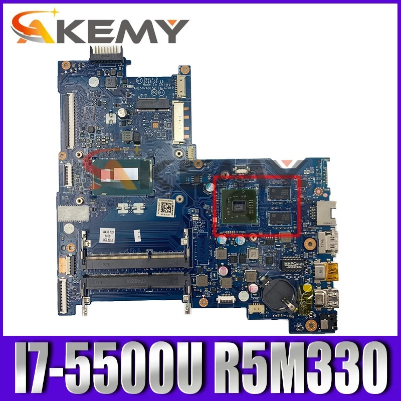 

For HP 15-AC 250 G4 Laptop Motherboard W/ I7-5500U CPU 815247-501 AHL50/ABL52 LA-C701P R5M330 GPU 100% fully tested