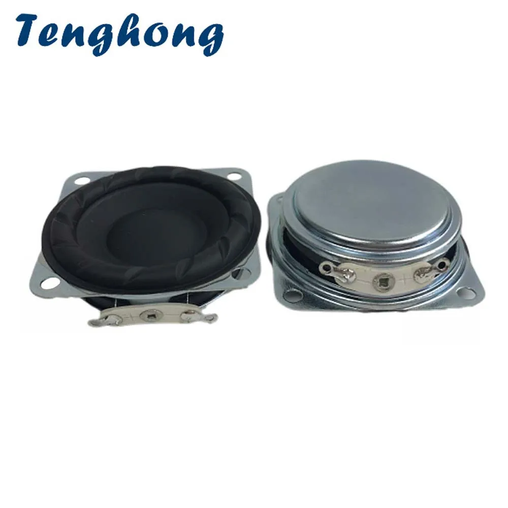 

Tenghong 2pcs 40MM 16 Core 4Ohm 8Ohm 3W Ultra Thin Full Range Speakers Portable Audio Speaker Neodymium Magnet For Home Theater