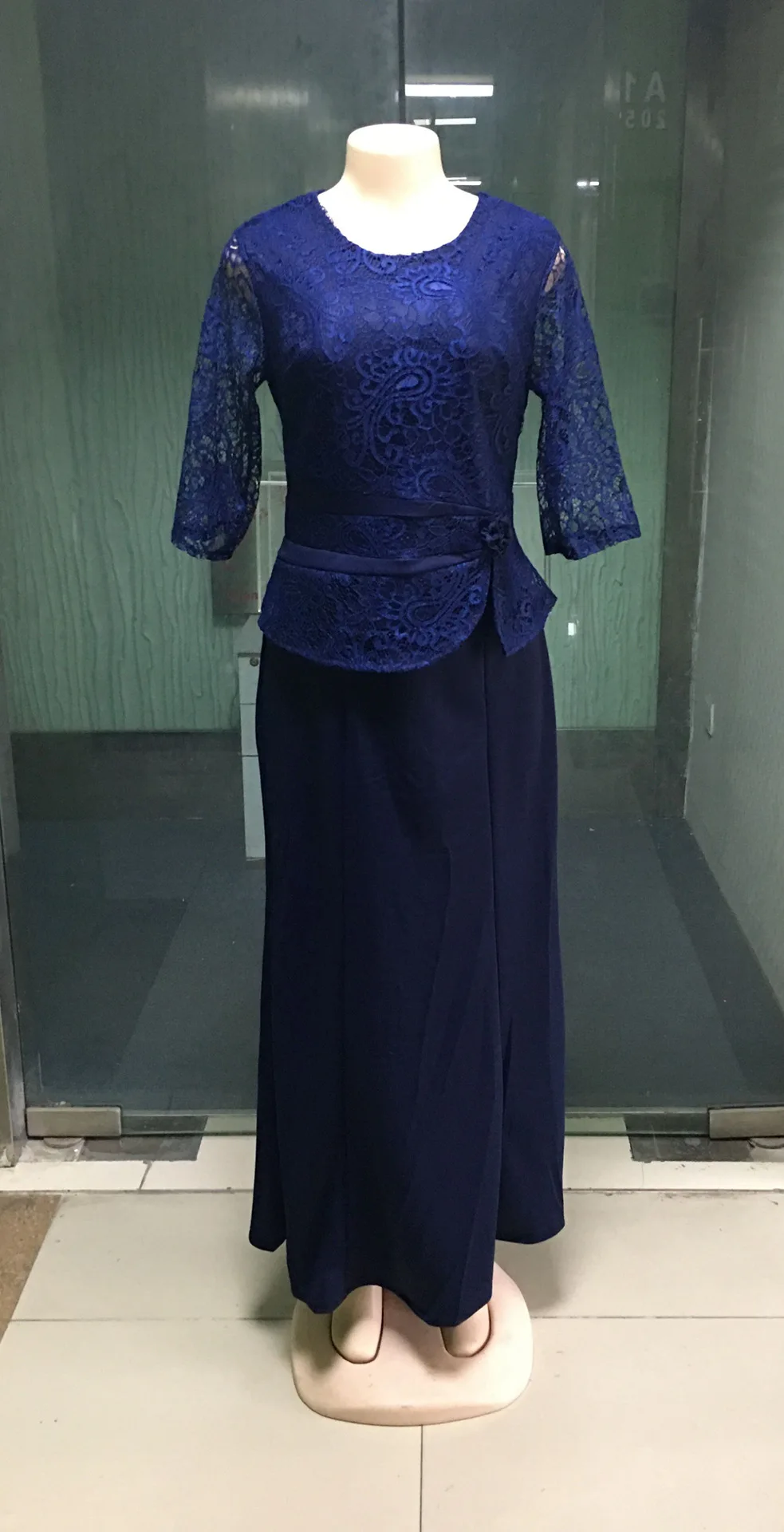 Женское Макси платье голубого и фиолетового цвета Vestidos Ankara вечерние длинные