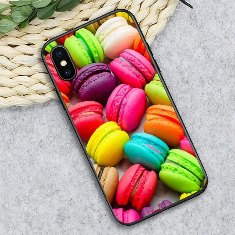 

Dessert ice cream Macaron Food Phone Case for iPhone 11 12 pro XS MAX 8 7 6 6S Plus X 5S SE 2020 XR mini
