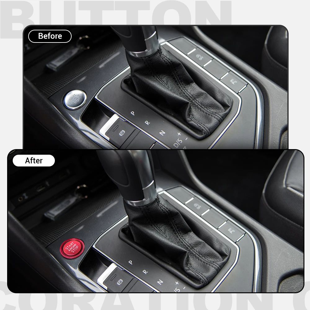 Car Engine Start Stop Button Ring Ignition Cover Trim For VW VII GTI R Tiguan Jetta CC Arteon Passat B8 Touareg T-Roc | Автомобили и